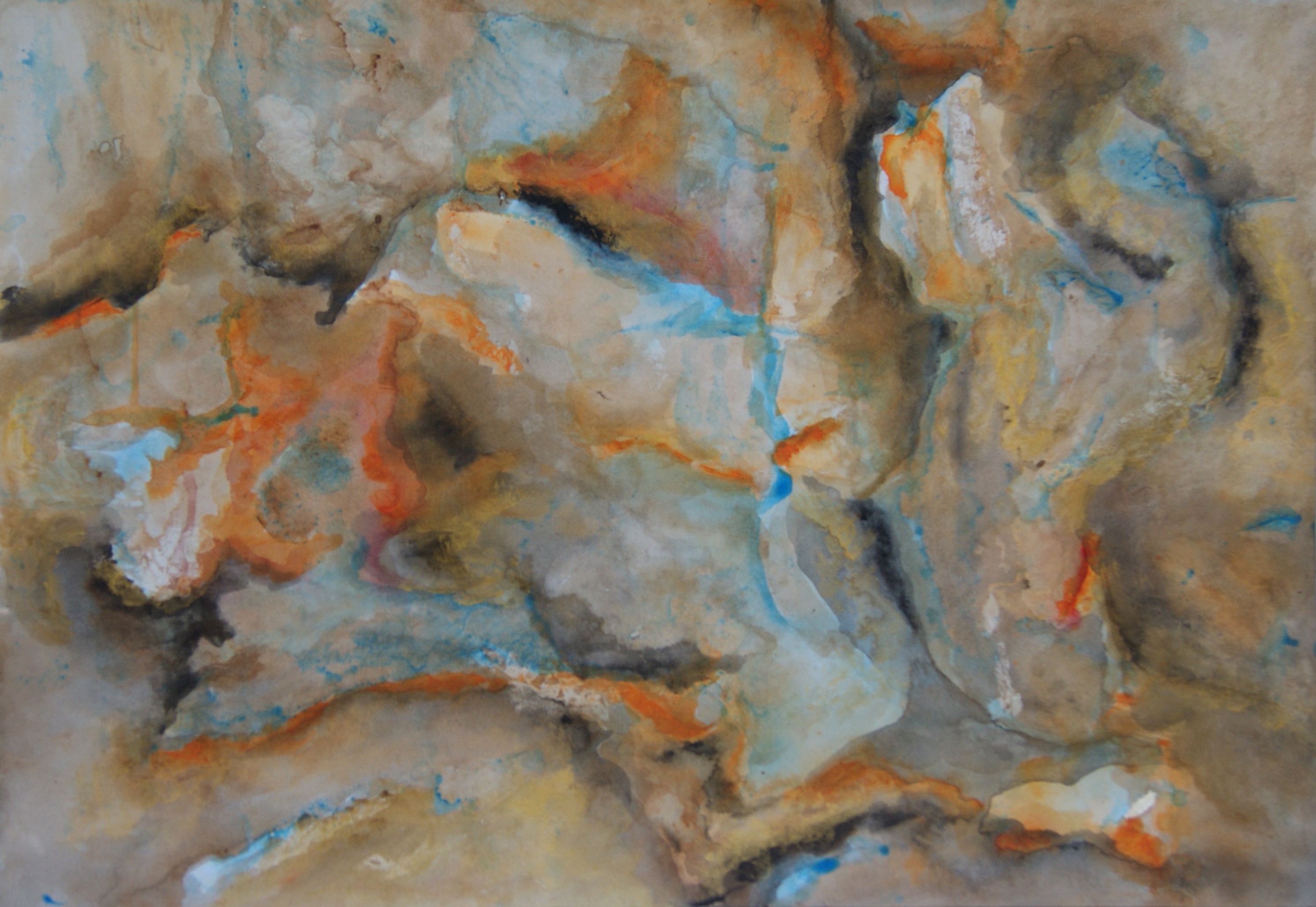 Abstract schilderij | Water | 100x70cm | Acrylverf