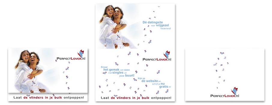 Grafisch vormgever voor perfectlover.nl | folder
