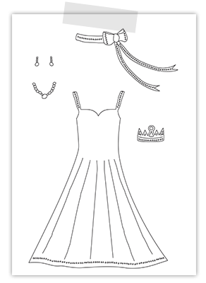 Creayv prinsessenkleurplaat voor Thuisfuif accessoires voor prinses Creayv prinsessenkleurplaat voor Thuisfuif accessoires voor prinses