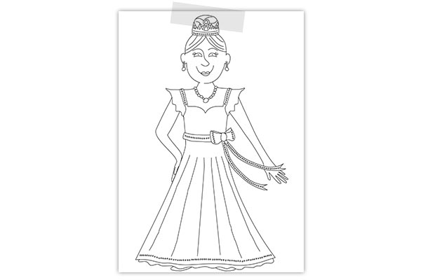 Creayv Kleurplaat Thuisfuif prinses Creayv Kleurplaat Thuisfuif prinses