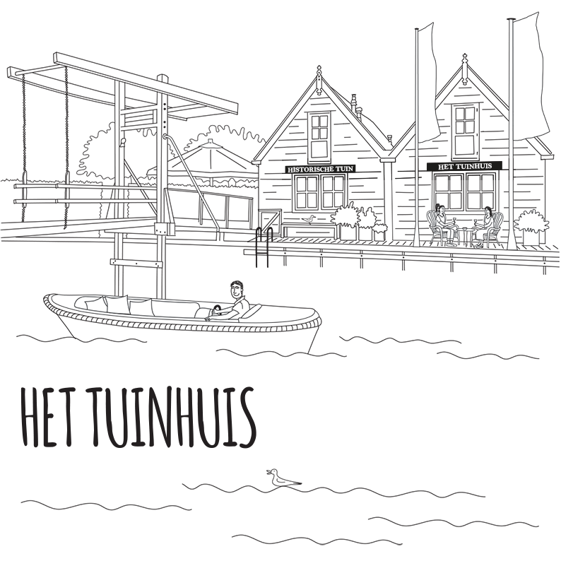 Creayv animated gif illustratie Tuinhuis Aalsmeer op shopper