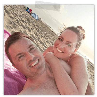 Creayv foto Rutger en Yvonne op het strand Creayv foto Rutger en Yvonne op het strand