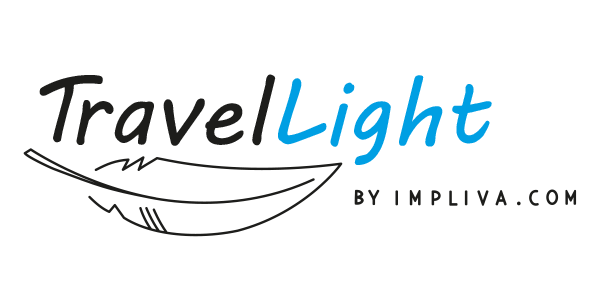 Logo Travel Light paraplu van Impliva